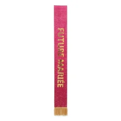 ÉCHARPE PAILLETTES FUTURE MARIÉE 79CM ROSE