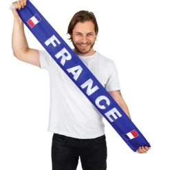 ÉCHARPE POLYESTER BLEUE FRANCE SUPPORTER ADULTE