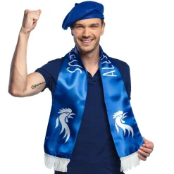 ÉCHARPE POLYESTER BLEU SUPPORTER FRANCE 145CM