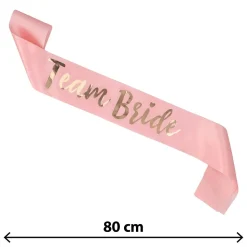 ÉCHARPE TEAM BRIDE POLYESTER EVJF 80CM ROSE