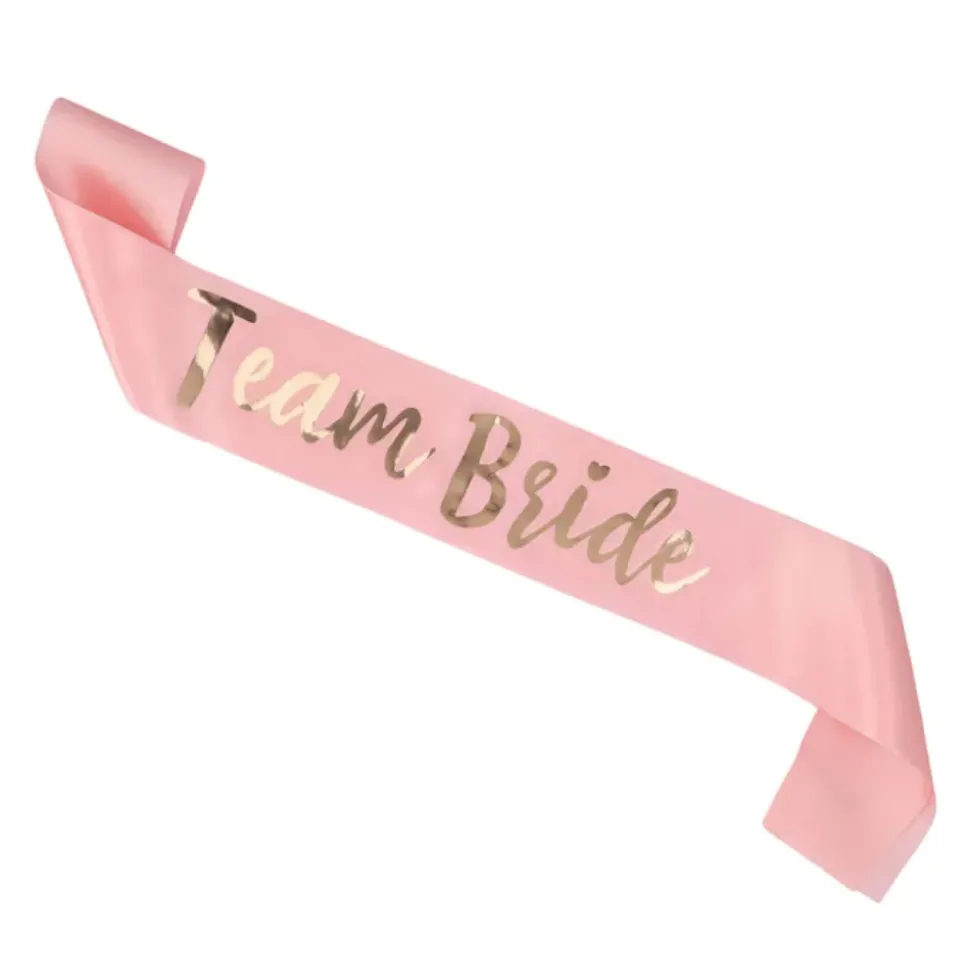 ÉCHARPE TEAM BRIDE POLYESTER EVJF 80CM ROSE