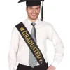 ÉCHARPE TISSU NOIR REMISE DIPLÔME USA ADULTE