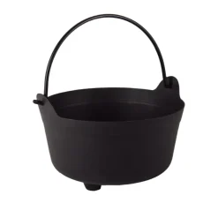 CHAUDRON SORCIÈRE SEAU PLASTIQUE À ANSE 24CM NOIR