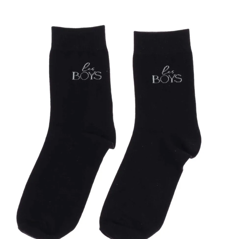 CHAUSSETTES COTON NOIR LES BOYS HOMME