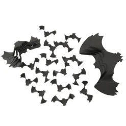 35 CHAUVES-SOURIS 3D ADHÉSIVES 12-20-30CM NOIR
