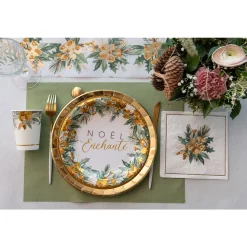 CHEMIN DE TABLE AIRLAID ADAPTABLE 40CMX4.8M OLIVE