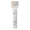 CHEMIN DE TABLE ANNIVERSAIRE 28CMX5M ARGENT