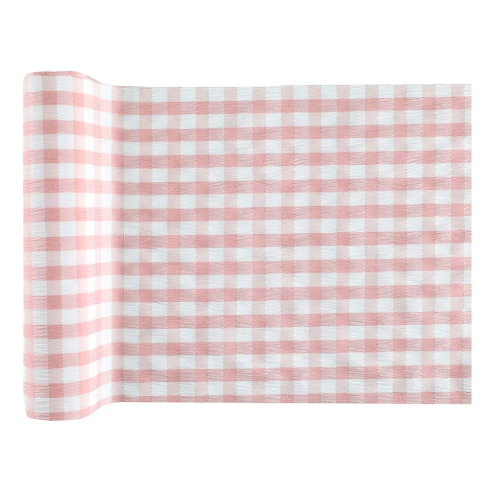 CHEMIN DE TABLE BAPTÊME FILLE 26CMX3M ROSE