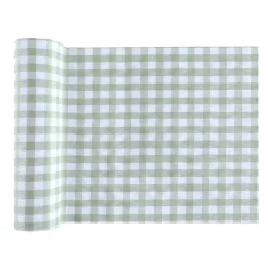 CHEMIN DE TABLE BAPTÊME GARÇON 26CMX3M VERT