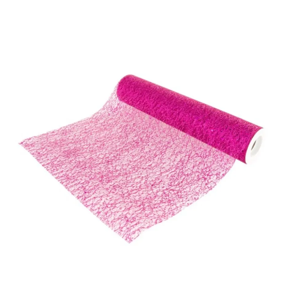 CHEMIN DE TABLE BRILLANCE ROULEAU 30CMX5M FUCHSIA