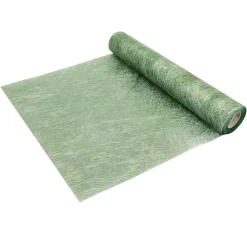 CHEMIN DE TABLE BRILLANCE VERT FORÊT 30CMX10M