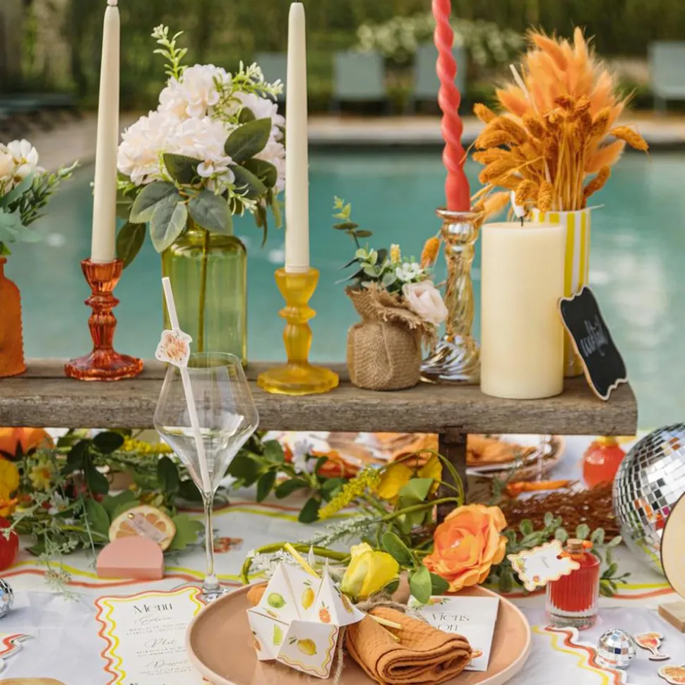 CHEMIN DE TABLE COCKTAIL TUTTI FRUTTI 28CMX5M