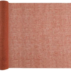 CHEMIN DE TABLE COTON NATUREL 36CMX5M TERRACOTTA