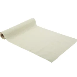CHEMIN DE TABLE COTON TISSÉ CHINÉ 28CMX5M SAUGE