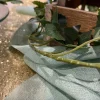 CHEMIN DE TABLE DÉLICAT 30CMX5M VERT CAMÉE