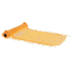 CHEMIN DE TABLE EFFILOCHÉ CHANVRE 30CMX3M ORANGE