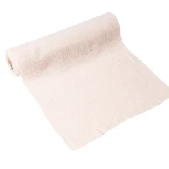 CHEMIN DE TABLE GAZE DE COTON 30CMX3M CRÈME