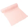 CHEMIN DE TABLE GAZE DE COTON 30CMX3M ROSE