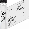 CHEMIN DE TABLE INTISSÉ ANNIVERSAIRE 5M NOIR