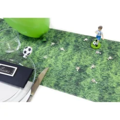 CHEMIN DE TABLE INTISSÉ GAZON PELOUSE 28CMX5M VERT