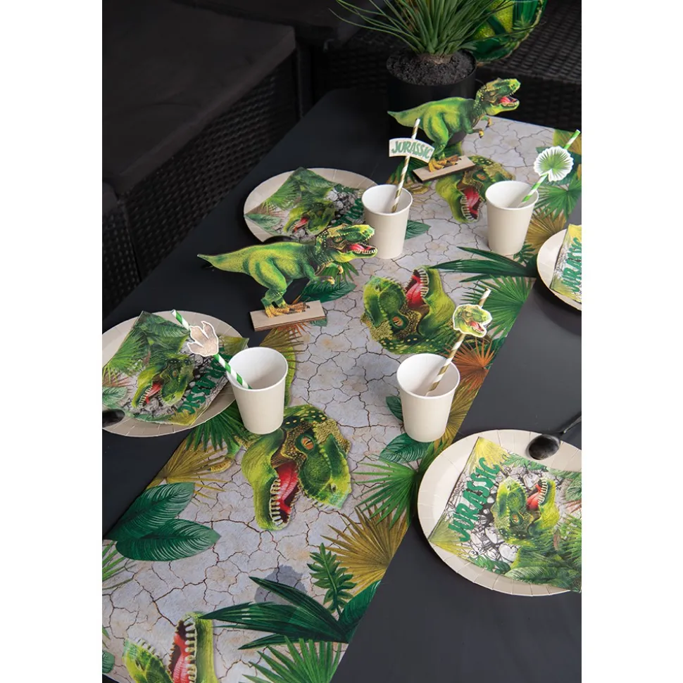 CHEMIN DE TABLE INTISSÉ T-REX JURASSIC 30CMX5M