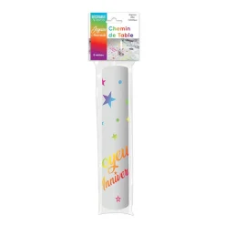 CHEMIN DE TABLE JOYEUX ANNIVERSAIRE MULTICOLORE