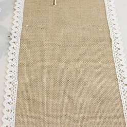 CHEMIN DE TABLE JUTE DENTELLE 20CMX5M