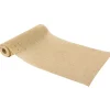CHEMIN DE TABLE JUTE NATURE PAILLETTES OR 28CMX3M