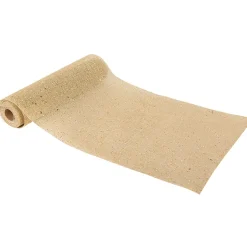 CHEMIN DE TABLE JUTE NATURE PAILLETTES OR 28CMX3M