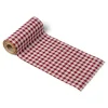 CHEMIN DE TABLE LIN VICHY RÉTRO 15CMX5M ROUGE