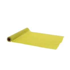CHEMIN DE TABLE MAILLE SATINÉE 28CMX5M VERT POMME