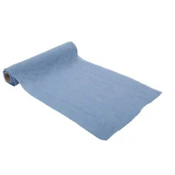 CHEMIN DE TABLE MOUSSELINE 28CMX5M BLEU PASTEL