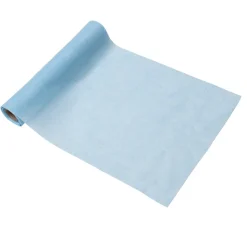 CHEMIN DE TABLE MOUSSELINE 28CMX5M BLEU CIEL