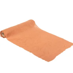 CHEMIN DE TABLE MOUSSELINE 28CMX5M TERRE DE SIENNE