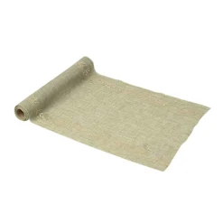CHEMIN DE TABLE MOUSSELINE OLIVIER 28CMX5M SAUGE