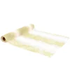 CHEMIN DE TABLE ORGANZA 28CMX3M BLANC DORÉ