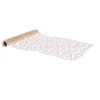 CHEMIN DE TABLE ORGANZA FEUILLAGE 28CMX5M OR