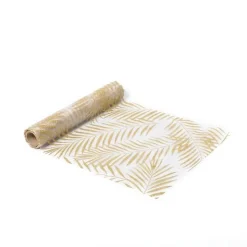 CHEMIN DE TABLE ORGANZA PALMIER 28CMX5M