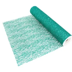 CHEMIN DE TABLE PAILLETTES 30CMX5M VERT FORET