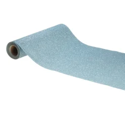 CHEMIN DE TABLE PAILLETTES PREMIUM 30CMX5M GLACIER
