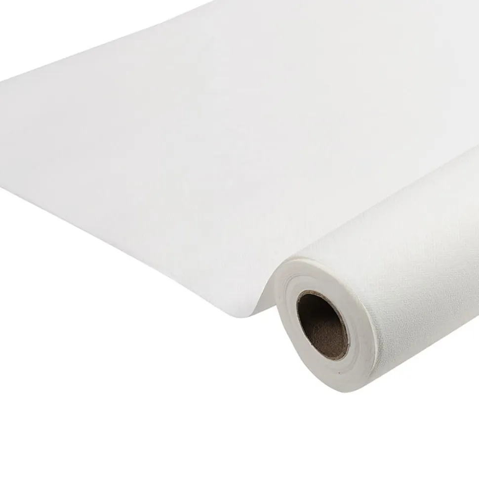 CHEMIN DE TABLE PAPIER AIRLAID 40CMX6M BLANC
