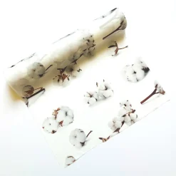CHEMIN DE TABLE POLYESTER FLEURS COTON 28CMX3M