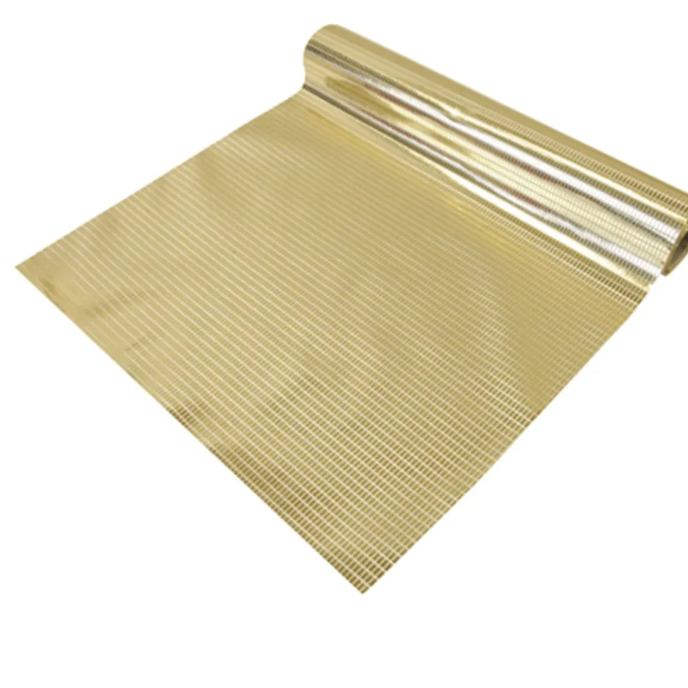 CHEMIN DE TABLE SATIN 28CMX4M OR MÉTAL