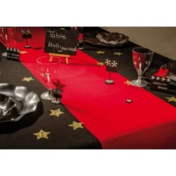 CHEMIN DE TABLE TAPIS ROUGE 30CMX5M