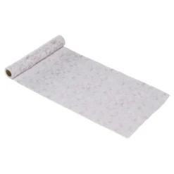 CHEMIN DE TABLE TARLATANE FEUILLAGE 28CMX3M