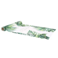 CHEMIN DE TABLE TISSU LOVE PARADISE 28CMX5M VERT
