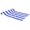 CHEMIN DE TABLE TISSU RAYÉ DOLCE VITA 28CMX3M BLEU