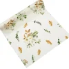 CHEMIN DE TABLE TISSU ROSIER SAUGE 28CMX3M