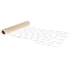 CHEMIN DE TABLE TISSU RÉSILLE OR 28CMX5M CRÈME