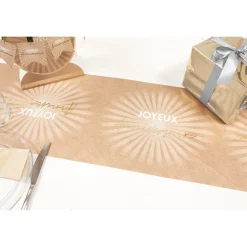 CHEMIN DE TABLE TOILE ANNIVERSAIRE ÉCLAT 28CMX3M